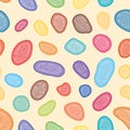 Colorful Stones Seamless Vector Pattern Royalty Free Stock Photo