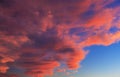 Colorful storm cloudscape