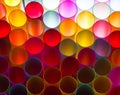 Colorful straw background