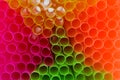 Colorful straws in closeup Royalty Free Stock Photo