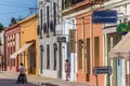 Colorful street in the center of San Antonio de Areco Royalty Free Stock Photo