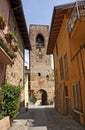 Colorful street in Italy. Royalty Free Stock Photo