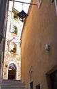 Colorful street in Italy. Royalty Free Stock Photo