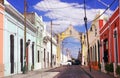 Colorful street in Merida, Yucatan, Mexico Royalty Free Stock Photo