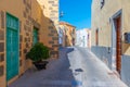 Colorful street in the old town of Aguimes, Gran Canaria, Canary islands, Spain