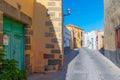 Colorful street in the old town of Aguimes, Gran Canaria, Canary islands, Spain