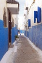 Colorful street in Rabat, Morocco, A Royalty Free Stock Photo