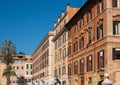 Colorful street of Rome city and capital of Italy