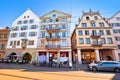 Colorful street of Zurich Swiss architecture view