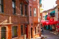 Colorful streets of Balat in Istanbul, Turkey