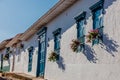 Colorful streets Barichara Santander Colombia Royalty Free Stock Photo