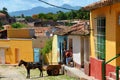 Colorful streets, colonial Trinidad Royalty Free Stock Photo