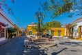 Colorful streets Getsemanir Cartagena de los indias Bolivar Colo Royalty Free Stock Photo