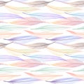 Colorful stripe line feather seamless pattern