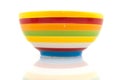 Colorful striped bowl