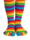 Colorful striped socks