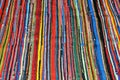 Colorful striped textile pattern Royalty Free Stock Photo