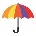 Colorful Striped Umbrella Illustration Royalty Free Stock Photo