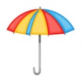 Colorful Striped Umbrella Illustration Royalty Free Stock Photo