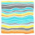 Colorful striped wave background