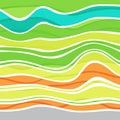 Colorful striped wave background