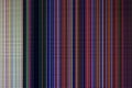 Colorful stripes on a broken LCD TV screen Royalty Free Stock Photo
