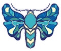 Butterfly illustration. Decorative design butterfly Royalty Free Stock Photo