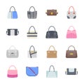 Stylish Purses Flat icons