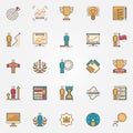 Colorful success icons