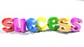 Colorful success write - 3D rendering