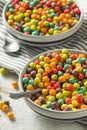 Colorful Sugar Breakfast Cereal Royalty Free Stock Photo