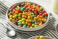 Colorful Sugar Breakfast Cereal Royalty Free Stock Photo