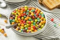 Colorful Sugar Breakfast Cereal Royalty Free Stock Photo