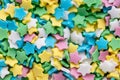 Colorful Sugar Star Sprinkles Background Royalty Free Stock Photo