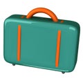 Colorful suitcase icon 3d