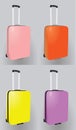 Colorful suitcase set