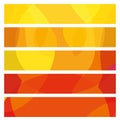 Colorful summer banners. Vector set.