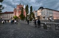 Colorful Summer Evening in Ljubljana, Slovenia