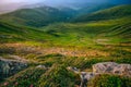 Colorful summer landscape in the Carpathian mountains. Royalty Free Stock Photo