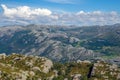 Colorful summer landscape in Norway mountains. Royalty Free Stock Photo