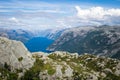 Colorful summer landscape in Norway mountains. Royalty Free Stock Photo