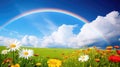 colorful summer rainbow background