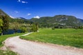 Colorful summer on the Stara Fuzina village in Triglav national park Slovenia, Julian Alps, Europe Royalty Free Stock Photo