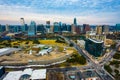 Colorful Summer Sunset over Austin Texas Modern Downtown Skyline Royalty Free Stock Photo