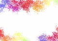 colorful sun rainbow frame background Royalty Free Stock Photo