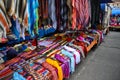 Colorful Sunday market in Otavalo, Ecuador Royalty Free Stock Photo