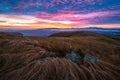 Colorful sunrise Along The Appalachian Trial