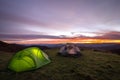 Colorful Sunrise From Camp