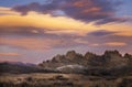 Colorful Sunrise Clouds over Loveland`s Devil Backbone Open Space Royalty Free Stock Photo