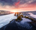 Famous Selfoss waterfall